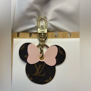 Pink and Brown keychain